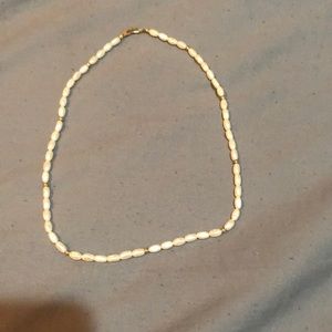 Pearls with gold accents